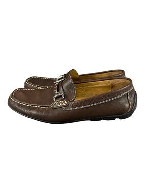 Geox Respira Horsebit Driving Loafers Men's EU 42 US 9 Brown Leather Slip On